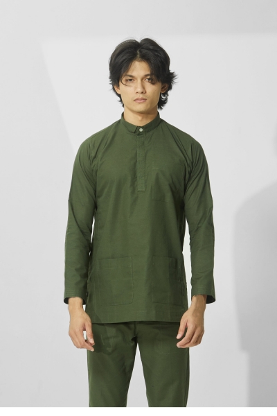 Baju Melayu Cekak Musang Yazuq, Forest Green